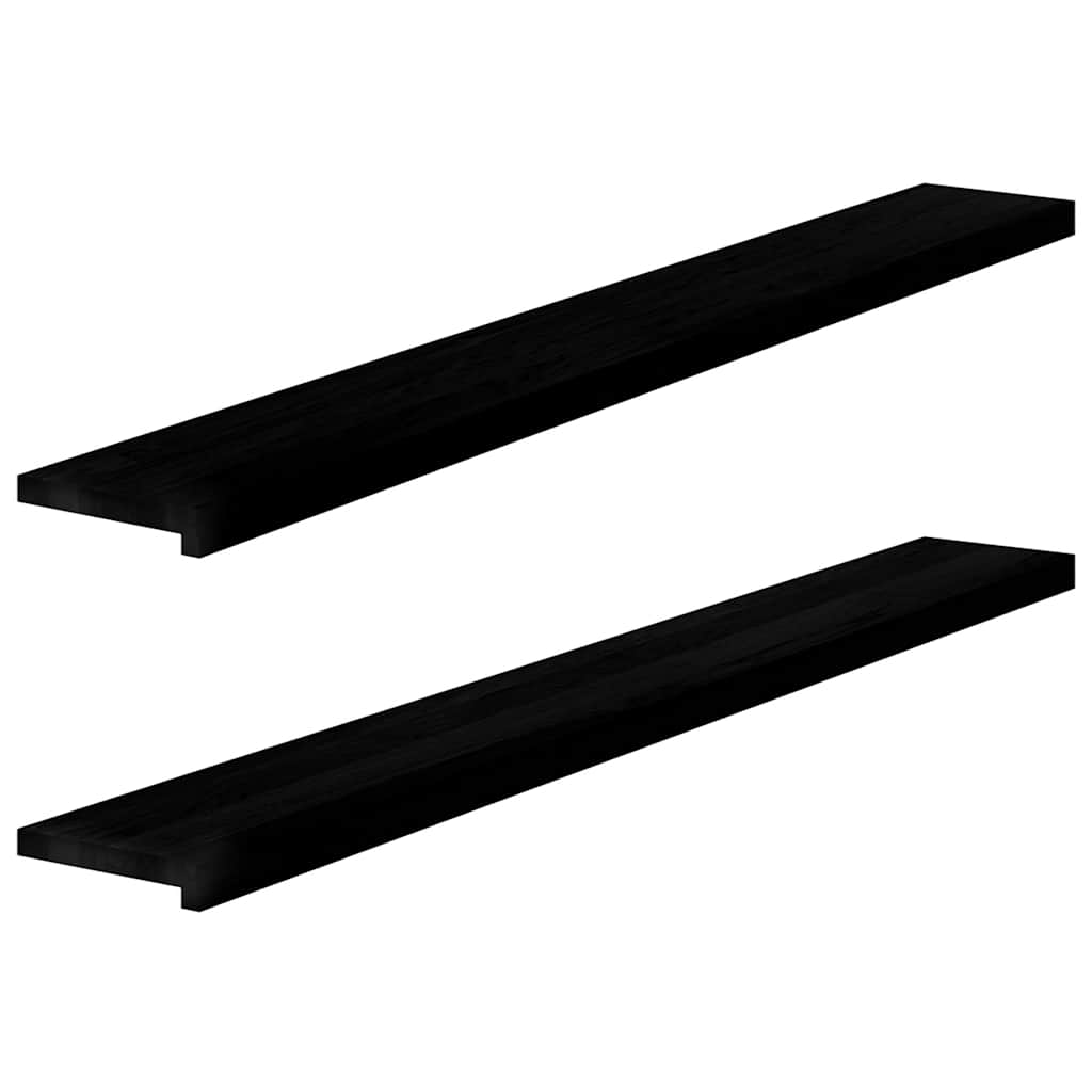 vidaXL Vensterbanken 2 st onbehandeld 70x15x2 cm massief eikenhout