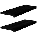 vidaXL Vensterbanken 2 st onbehandeld 70x15x2 cm massief eikenhout