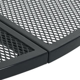 vidaXL Garden Table Round Ø80x72.5 cm Powder-Coated Steel Anthracite