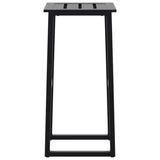 vidaXL Barkrukken 2 st 38x38x80 cm gepoedercoat staal zwart