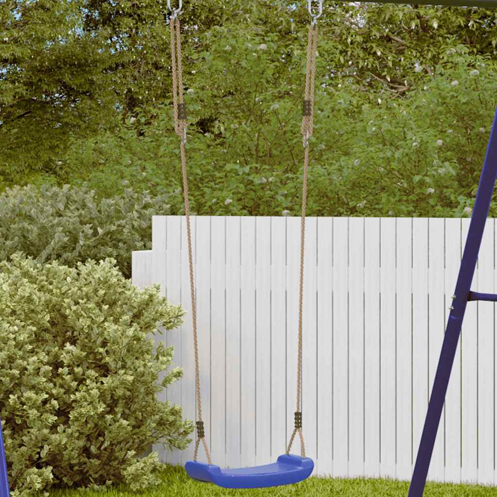 vidaXL Schommelzitje voor kinderen 1-persoons verstelbaar touw blauw