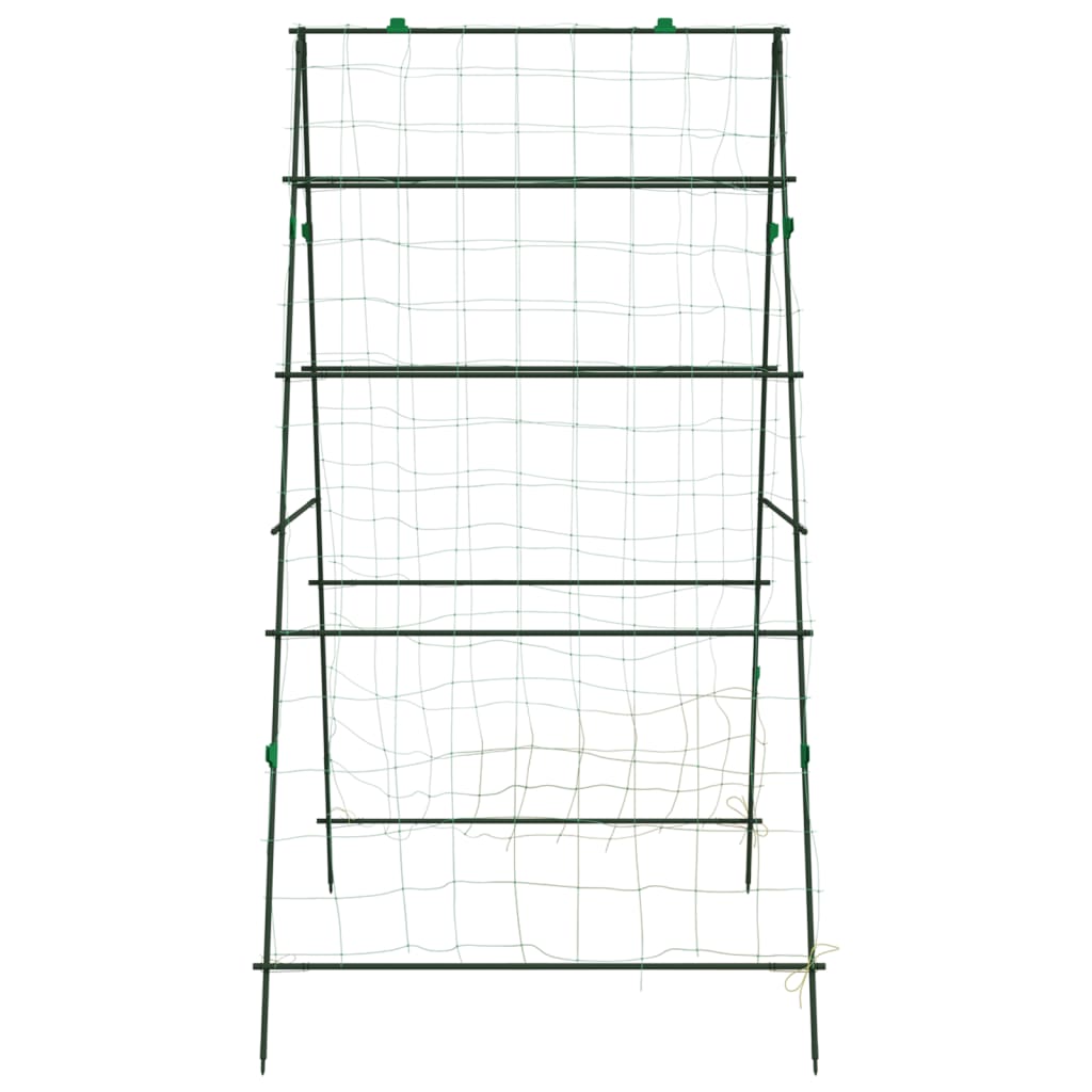 vidaXL Plantenklimrekken 2 st A-frame staal
