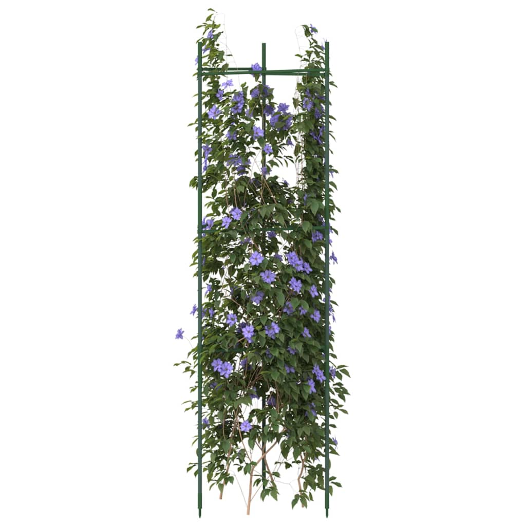 vidaXL Tomatenkooien 4 st 116 cm staal en polypropeen