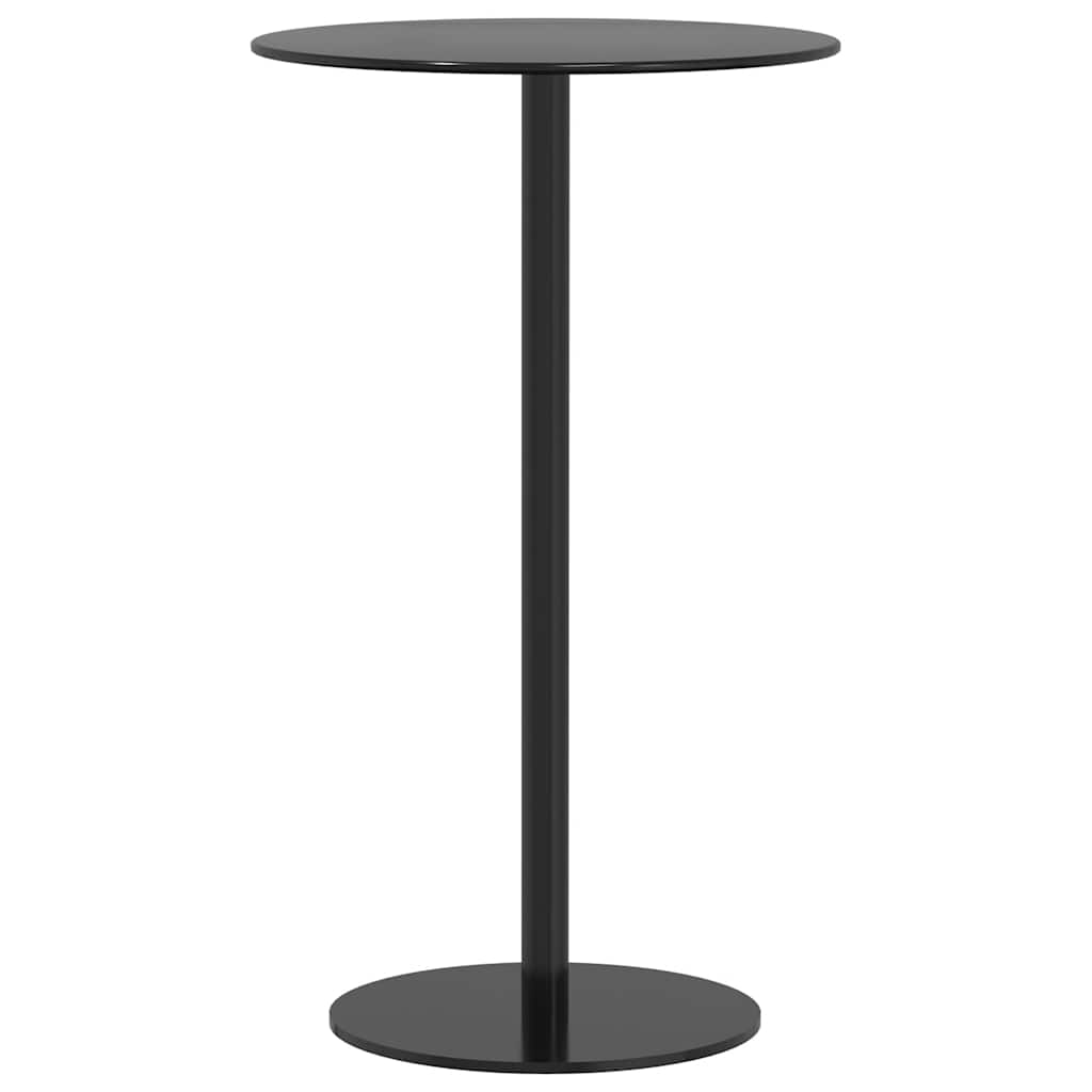 vidaXL Tuintafel rond Ø50x72 cm staal zwart