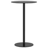 vidaXL Tuintafel rond Ø50x72 cm staal zwart
