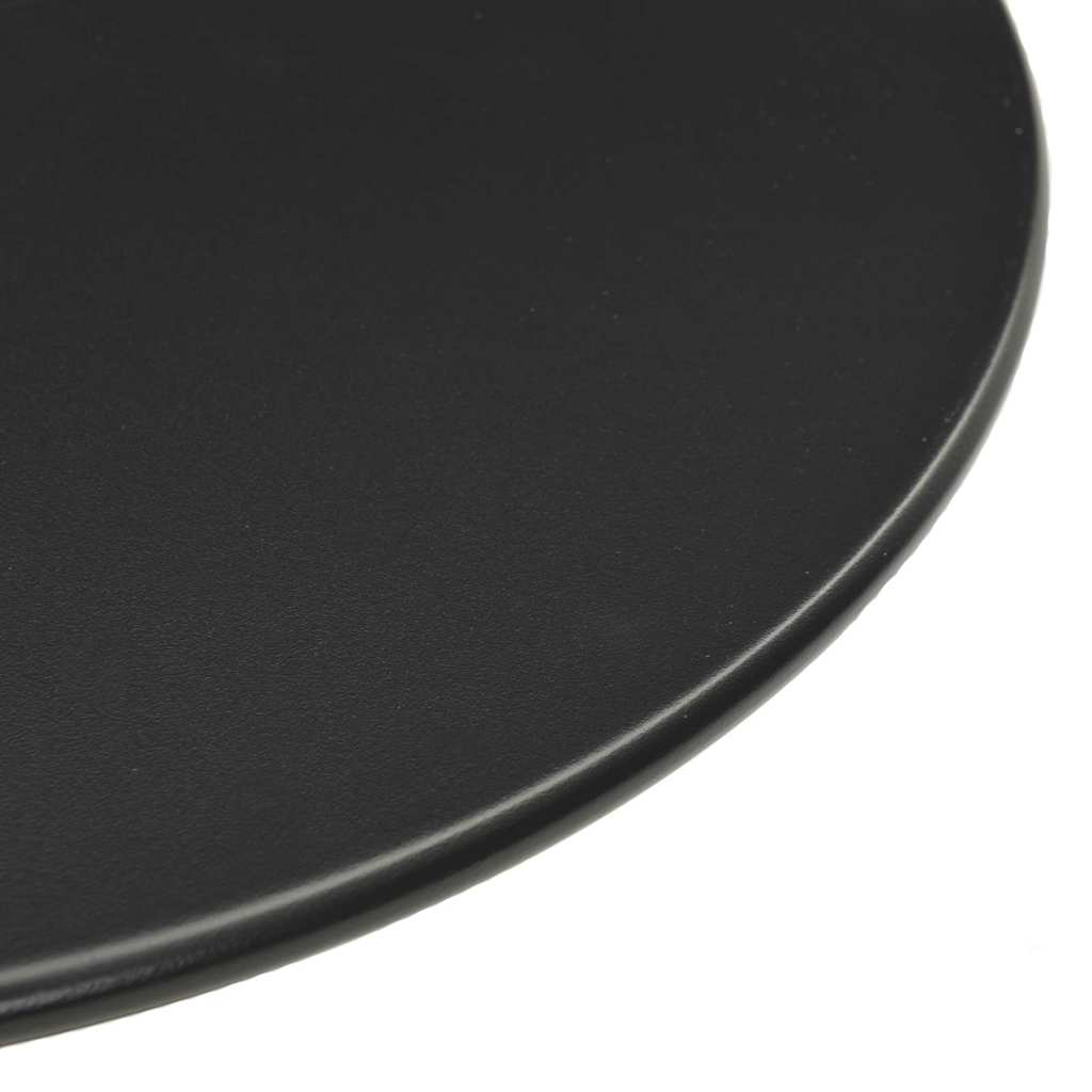 vidaXL Tuintafel rond Ø50x72 cm staal zwart