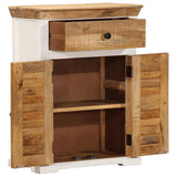 vidaXL Sideboard 55x30x73 cm solid rough mango wood white and brown
