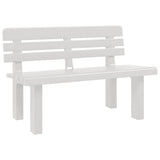 vidaXL Tuinbankje 110x52x71 cm polypropeen wit