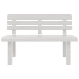 vidaXL Tuinbankje 110x52x71 cm polypropeen wit