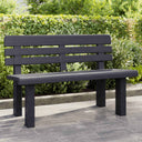 vidaXL Tuinbankje 110x52x71 cm polypropeen wit