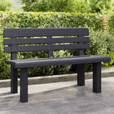 vidaXL Tuinbankje 110x52x71 cm polypropeen wit