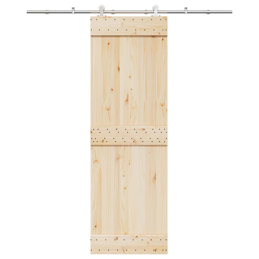 vidaXL Sliding Door Hardware Kit 183 cm Stainless Steel Silver