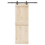 vidaXL Box with parts for sliding door SKIEN 183 cm steel black