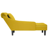 vidaXL Chaise Lounge with Cushion and Right Armrest Velvet Blue