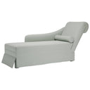 vidaXL Chaise longue met bolster en rechterarmleuning fluweel blauw