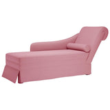 vidaXL Chaise longue met bolster en rechterarmleuning fluweel blauw