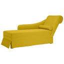 vidaXL Chaise longue met bolster en rechterarmleuning fluweel blauw