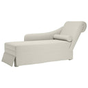 vidaXL Chaise longue met bolster en rechterarmleuning fluweel blauw
