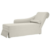 vidaXL Chaise longue met bolster en rechterarmleuning fluweel blauw