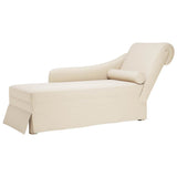 vidaXL Chaise longue met bolster en rechterarmleuning fluweel blauw