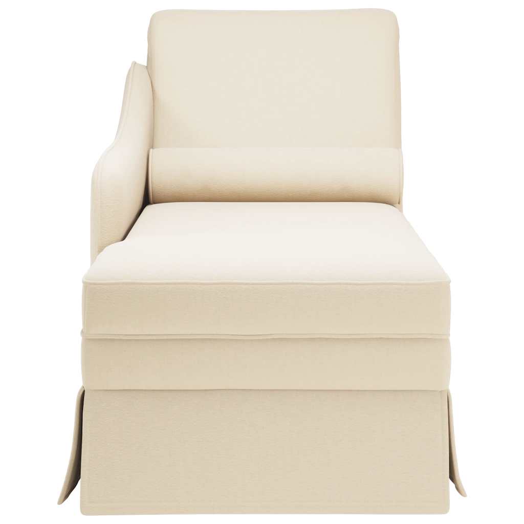 vidaXL Chaise longue met bolster en rechterarmleuning fluweel blauw