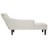 vidaXL Chaise longue met rechterarmleuning fluweel blauw