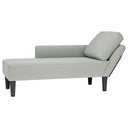 vidaXL Chaise longue met kussen en rechterarmleuning fluweel blauw