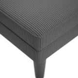 vidaXL Chaise longue met kussen corduroy stof lichtgrijs