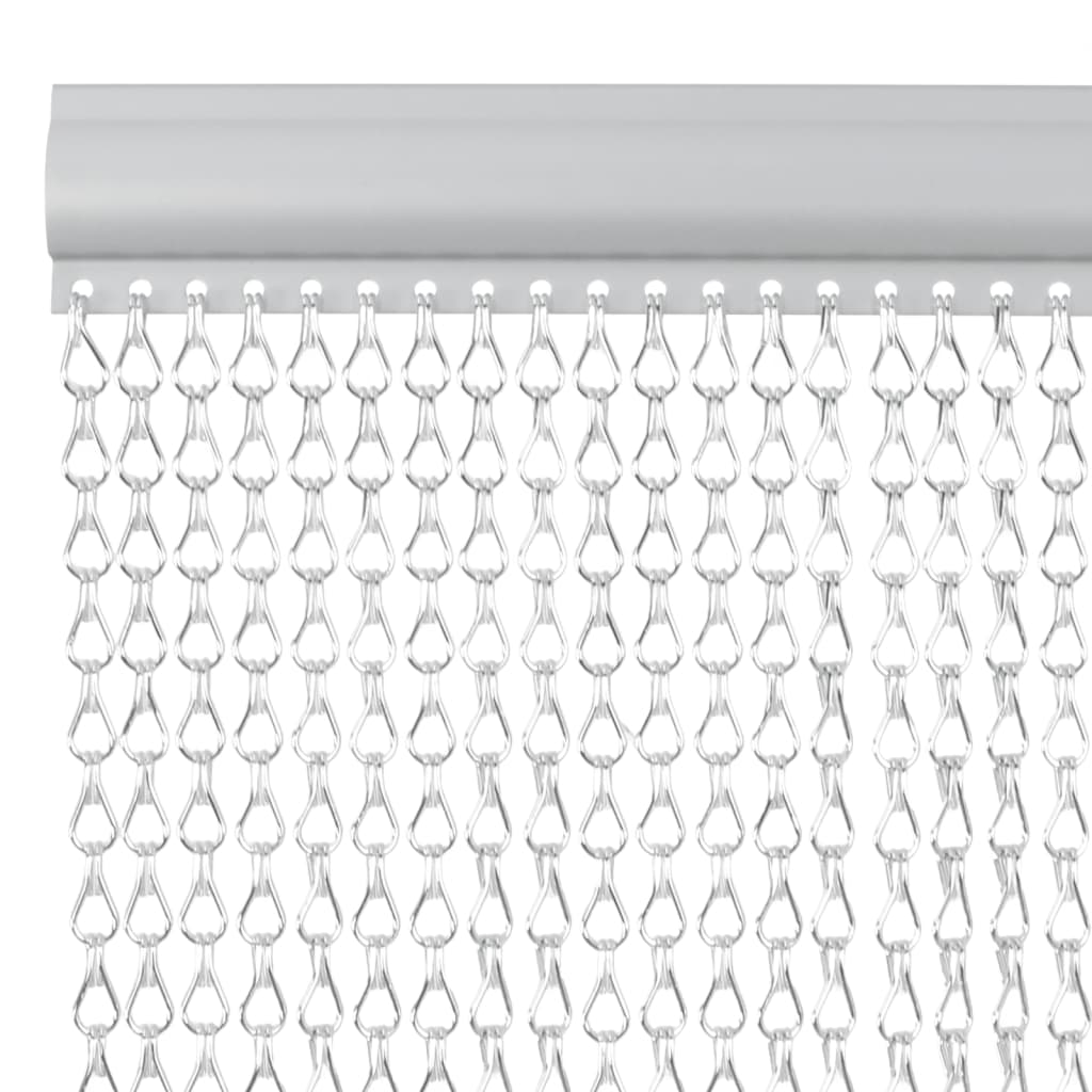 vidaXL Vliegengordijn kettingen 56x202 cm aluminium