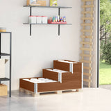 vidaXL Verhoogde plantenbak 3-laags 120x80 cm massief grenenhout