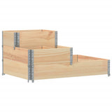 vidaXL Verhoogde plantenbak 3-laags 120x80 cm massief grenenhout