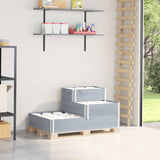 vidaXL Verhoogde plantenbak 3-laags 120x80 cm massief grenenhout