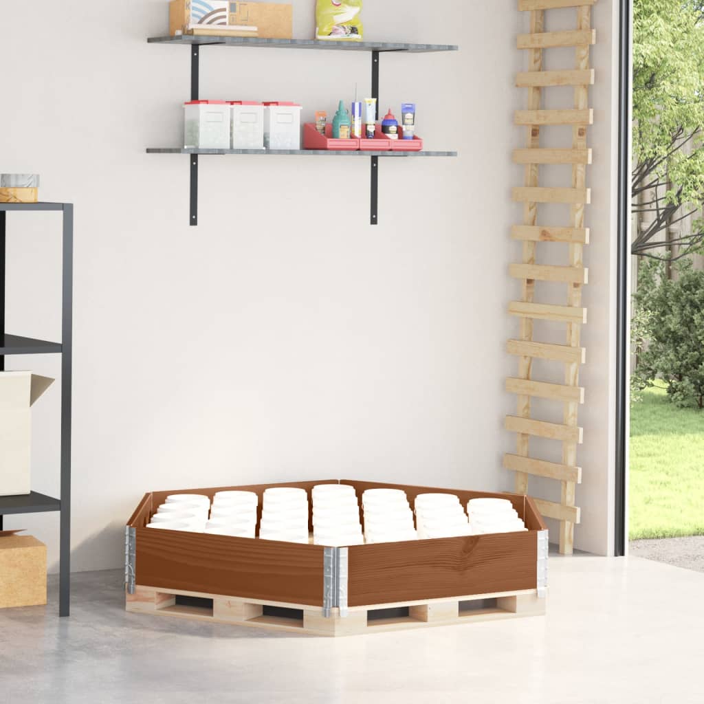 vidaXL Verhoogde plantenbak zeshoekig 160x160 cm massief grenenhout