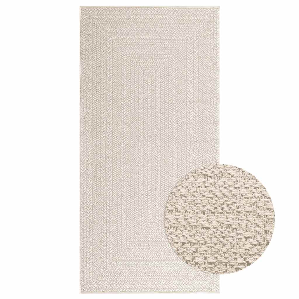 vidaXL Vloerkleed ZIZUR binnen en buiten 80x150 cm jute look