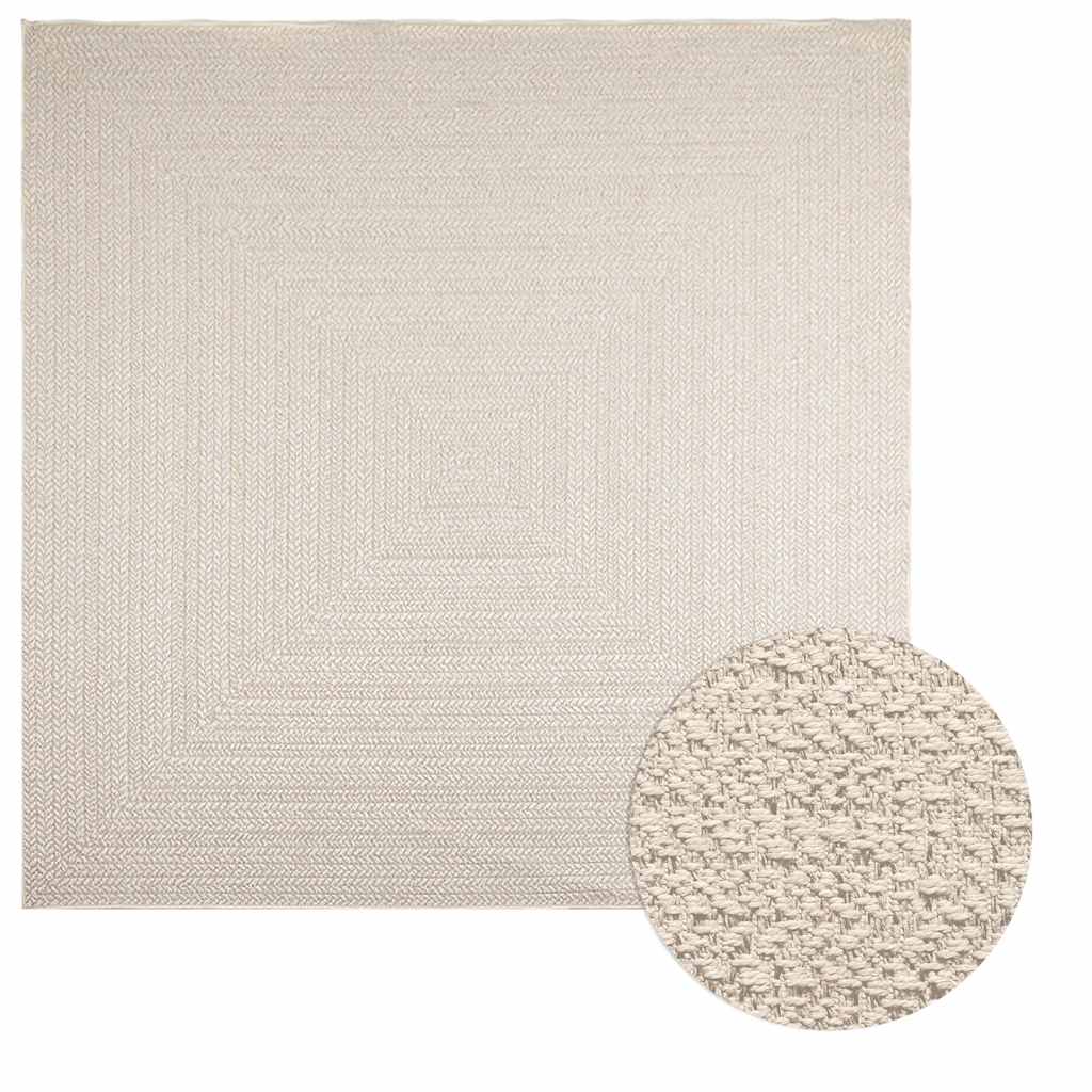 vidaXL Vloerkleed ZIZUR binnen en buiten 80x150 cm jute look