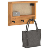 vidaXL Wandkapstok SANDNES 45x12x35 cm massief grenenhout