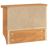 vidaXL Wandkapstok SANDNES 45x12x35 cm massief grenenhout