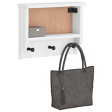 vidaXL Wandkapstok SANDNES 45x12x35 cm massief grenenhout