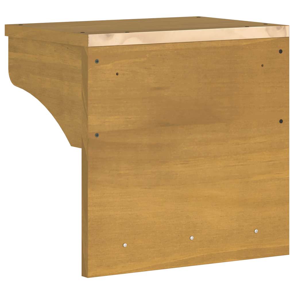 vidaXL Wandkapstok SANDNES 43x30x42 cm massief grenenhout
