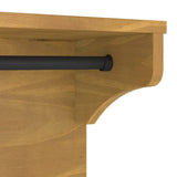 vidaXL Wandkapstok SANDNES 43x30x42 cm massief grenenhout