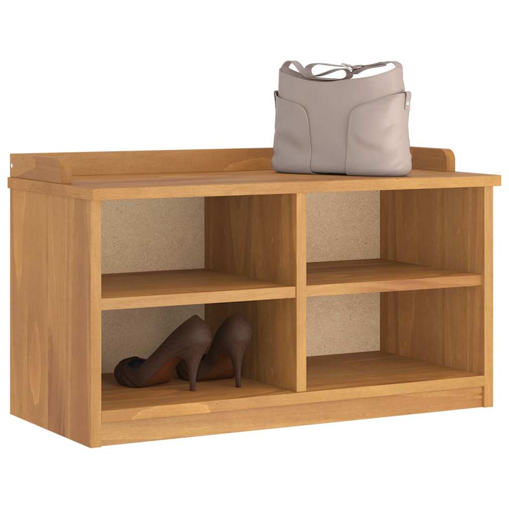 vidaXL Hallway Bench SANDNES 87x40x50 cm solid pine wood
