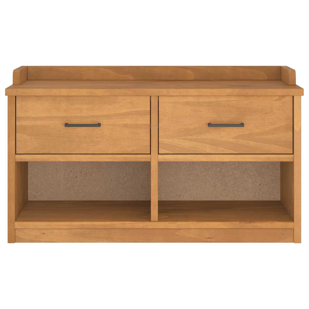 vidaXL Gangbankje SANDNES 87x40x50 cm massief grenenhout