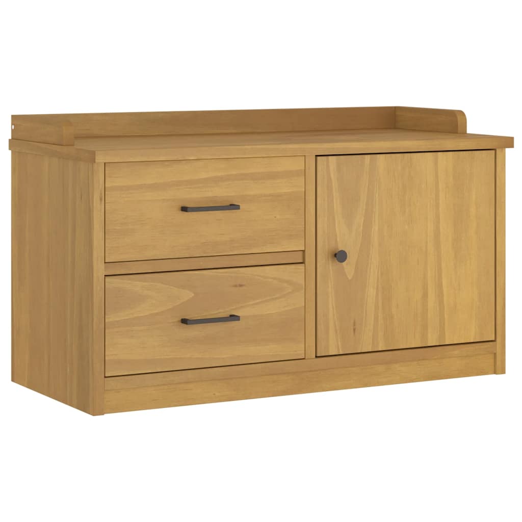 vidaXL Gangbankje SANDNES 87x40x50 cm massief grenenhout