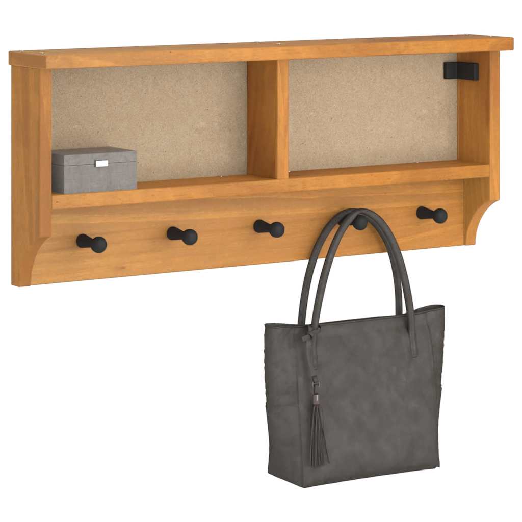 vidaXL Wandkapstok SANDNES 87x12x35 cm massief grenenhout