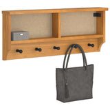 vidaXL Wandkapstok SANDNES 87x12x35 cm massief grenenhout