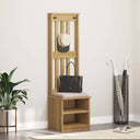 vidaXL Coat Rack SANDNES 45x40x159.5 cm Solid Pine Wood