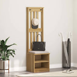 vidaXL Coat Rack SANDNES 45x40x159.5 cm Solid Pine Wood