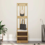vidaXL Coat Rack SANDNES 45x40x159.5 cm Solid Pine Wood