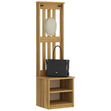 vidaXL Coat Rack SANDNES 45x40x159.5 cm Solid Pine Wood