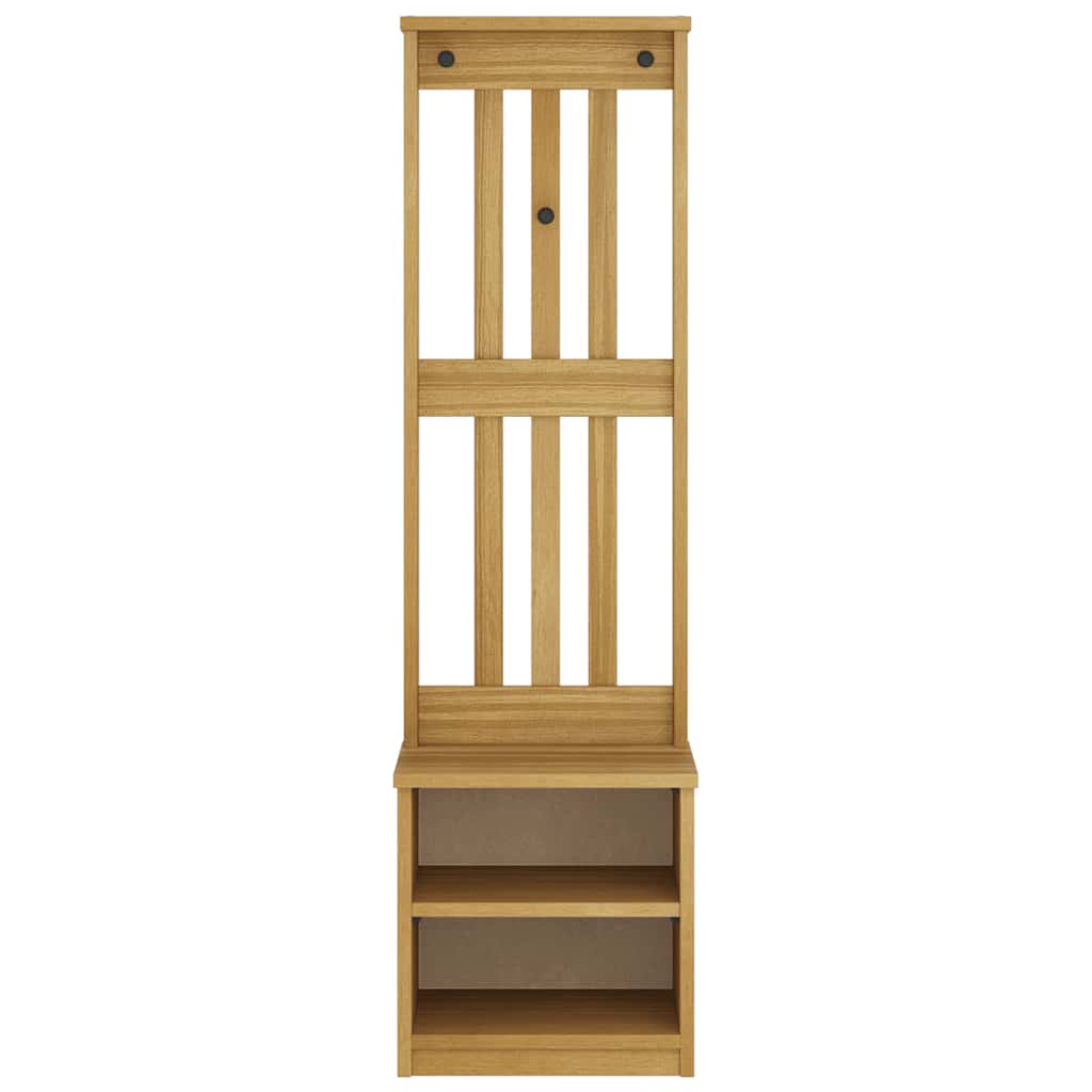 vidaXL Coat Rack SANDNES 45x40x159.5 cm Solid Pine Wood